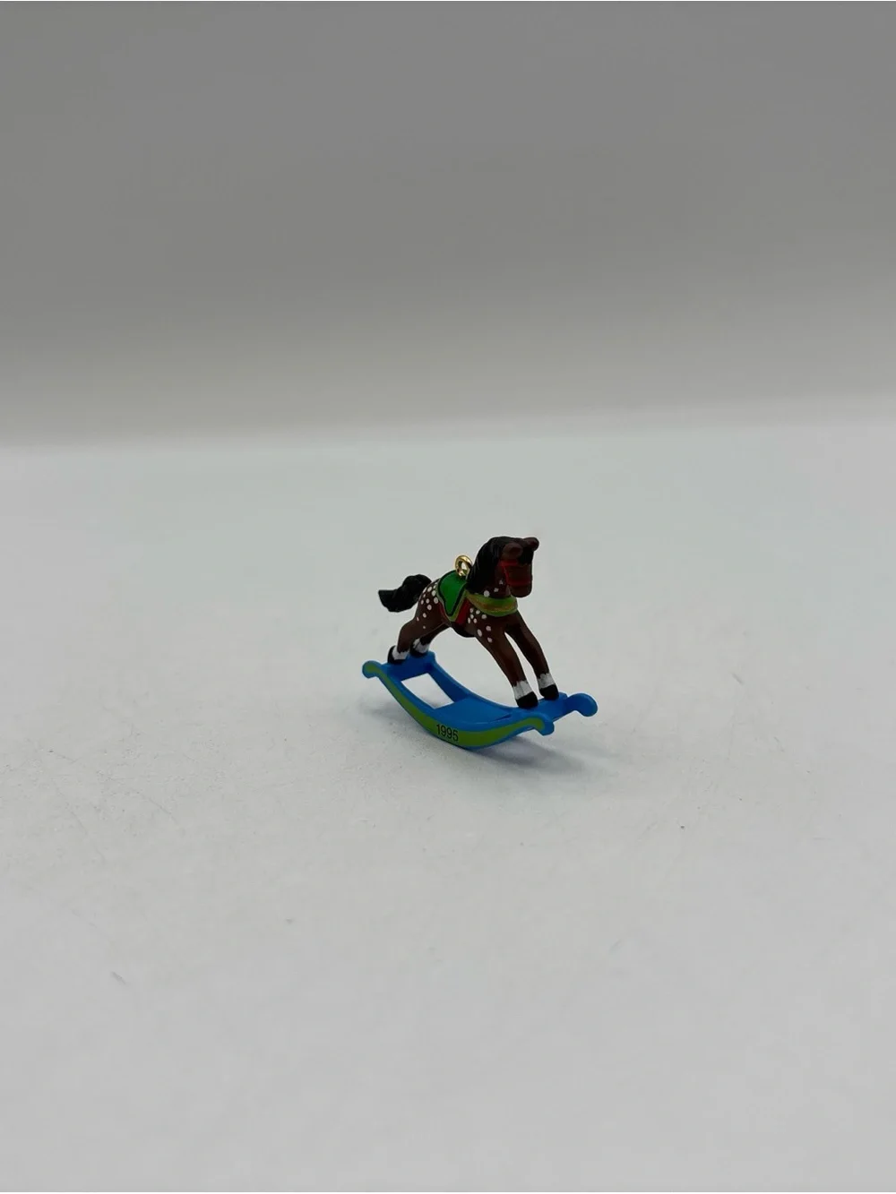 Hallmark Keepsake Miniature Ornament 1995 Rocking Horse 8th In The Series EUC